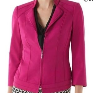 White House Black Market | size 4 | fuchsia blazer jacket